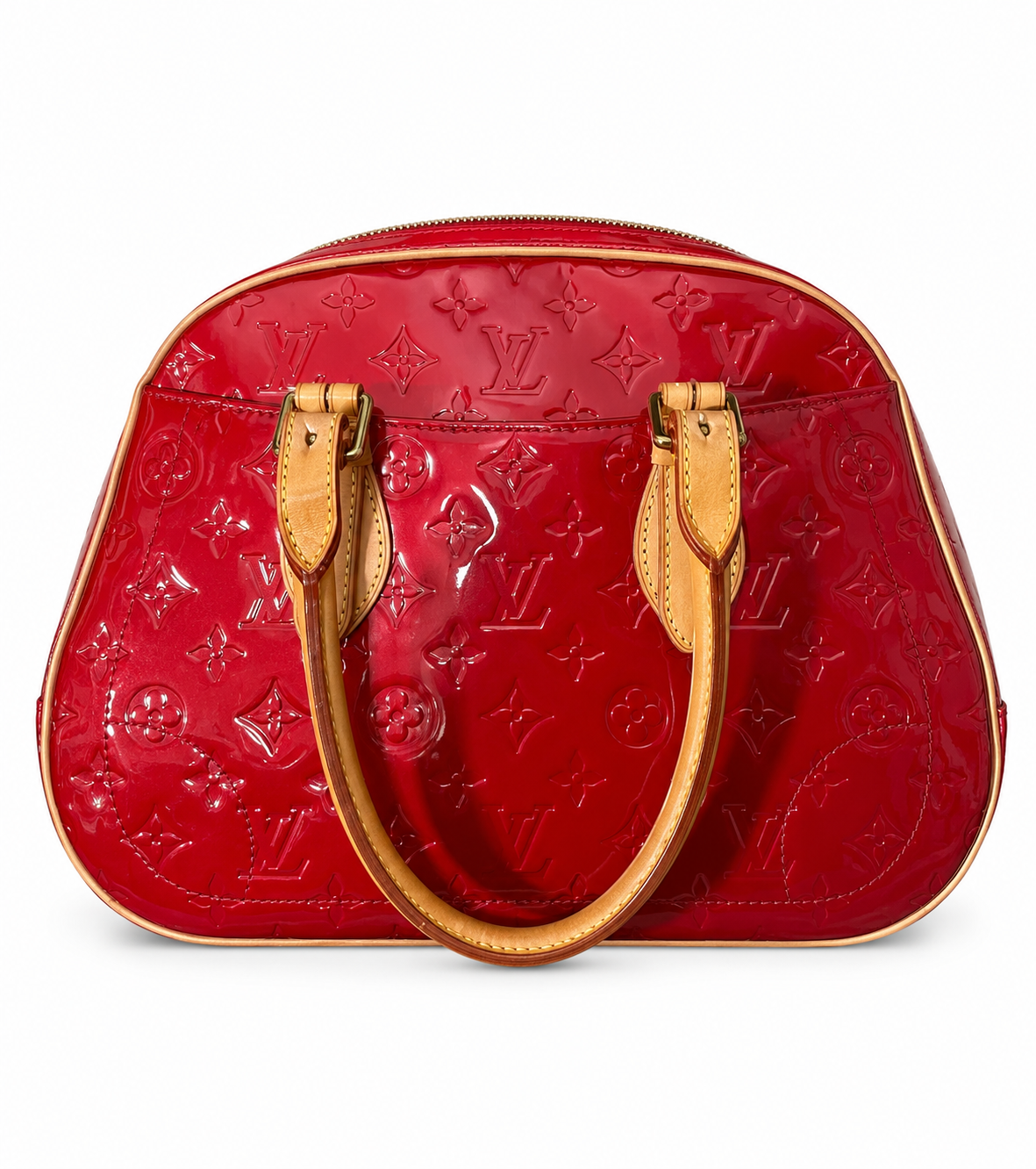 Louis Vuitton Monogram Vernis Handbag Red