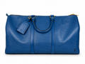 Louis Vuitton Keepal 50 Epi Leather Blue