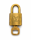 Louis Vuitton Gold Padlock With Key