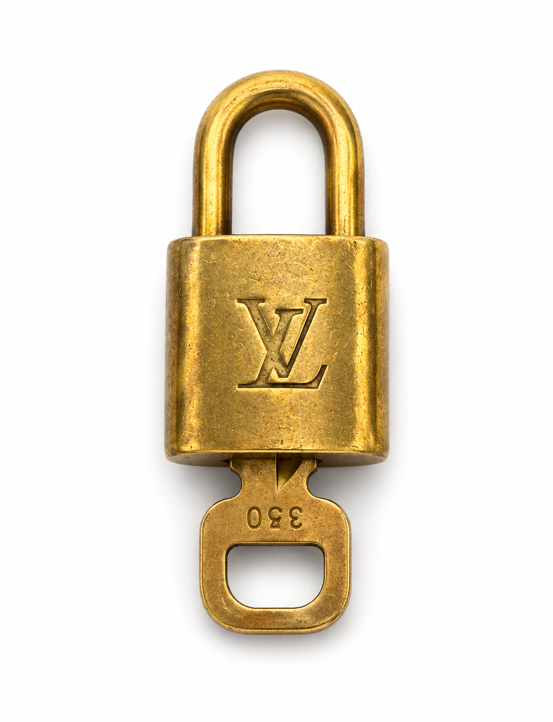 Louis Vuitton Gold Padlock With Key